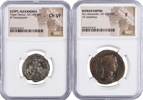 Ancient Coins NGC-Graded Pair (2 Different)